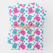 Octopus Pattern, Cute Octopus, Zee Animals Inpakpapier Vel (In situ)