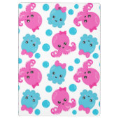 Octopus Pattern, Cute Octopus, Zee Animals Klembord (Achterkant)