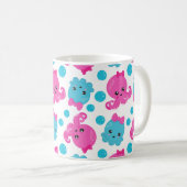 Octopus Pattern, Cute Octopus, Zee Animals Koffiemok (Voorkant rechts)