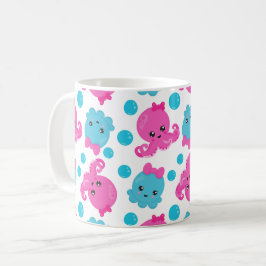 Octopus Pattern, Cute Octopus, Zee Animals Koffiemok