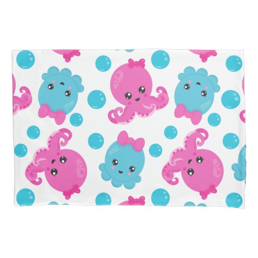 Octopus Pattern, Cute Octopus, Zee Animals Kussensloop (Voorkant)