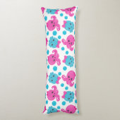 Octopus Pattern, Cute Octopus, Zee Animals Lichaamskussen (Achterkant (Verticaal))