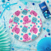 Octopus Pattern, Cute Octopus, Zee Animals Papieren Bordje (Feest)