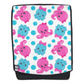 Octopus Pattern, Cute Octopus, Zee Animals Rugtassen (Voorkant)