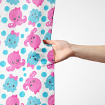 Octopus Pattern, Cute Octopus, Zee Animals Sjaal<br><div class="desc">Cute,  leuke en schattige patronen met roze en blauwe octopussen. Moderne en trendy cadeau,  perfect voor de zee minnaar in je leven.</div>