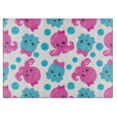 Octopus Pattern, Cute Octopus, Zee Animals Snijplank (Voorkant)