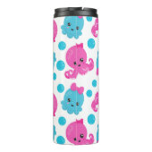 Octopus Pattern, Cute Octopus, Zee Animals Thermosbeker (Achterkant)