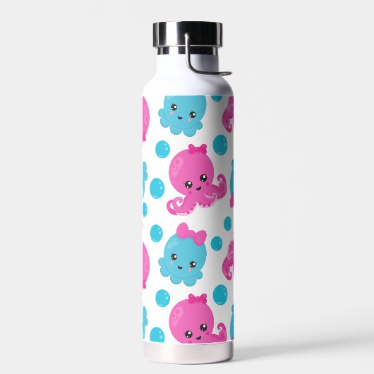 Octopus Pattern, Cute Octopus, Zee Animals Waterfles (Links)