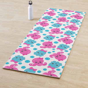 Octopus Pattern, Cute Octopus, Zee Animals Yogamat