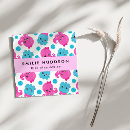 Octopus Pattern, Kinder Play Center, Activity Cent Vierkante Visitekaartje