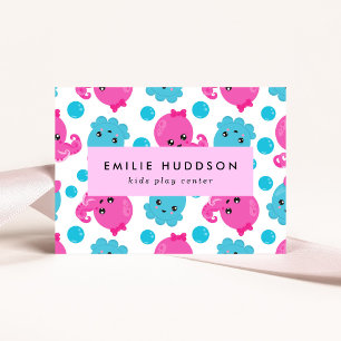 Octopus Pattern, Kinder Play Center, Activity Cent Visitekaartje