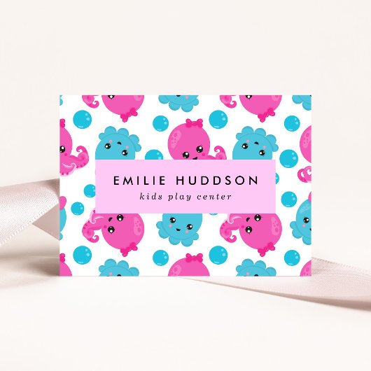 Octopus Pattern, Kinder Play Center, Activity Cent Visitekaartje