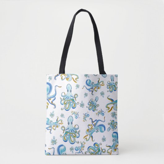 Octopus Pattern Tote Bag (Voorkant)