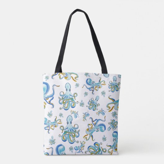 Octopus Pattern Tote Bag (Achterkant)