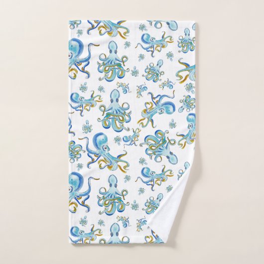 Octopus Pattern Towel Bad Handdoek (Handdoek)