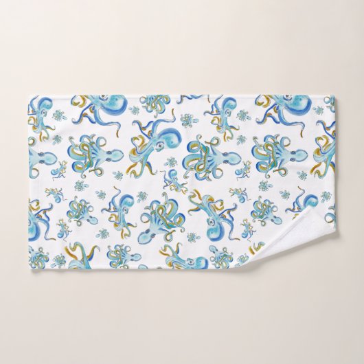 Octopus Pattern Towel Bad Handdoek (Handdoek)
