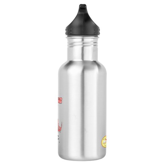 Octopus Pi Day Funny Cartoon Waterfles (Rechts)