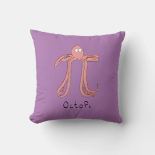 Octopus Pi Symbool Wiskunde Leraar Funny Kussen