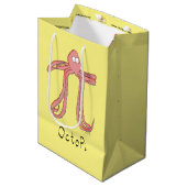 Octopus Pi Symbool Wiskunde Leraar Funny Medium Cadeauzakje (Voorkant Gekanteld)