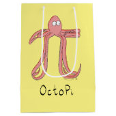 Octopus Pi Symbool Wiskunde Leraar Funny Medium Cadeauzakje (Achterkant)