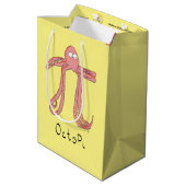 Octopus Pi Symbool Wiskunde Leraar Funny Medium Cadeauzakje (Achterkant Gekanteld)