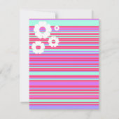 Octopus Pink Baby douwer Invitaties Kaart (Achterkant)