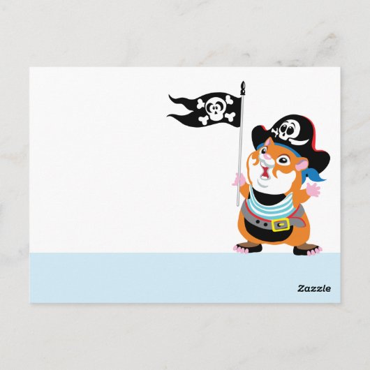 octopus pirate briefkaart (Achterkant)