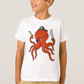 octopus pirate sword t-shirt (Voorkant)