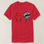 Octopus Plays Piano T-shirt (Design voorkant)