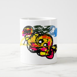 Octopus plezier grote koffiekop
