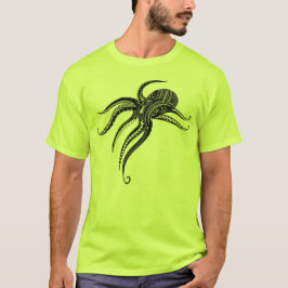 OCTOPUS POLYNESISCH STAMMENBLOK T-SHIRT