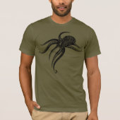 OCTOPUS POLYNESISCH STAMMENBLOK T-SHIRT (Voorkant)