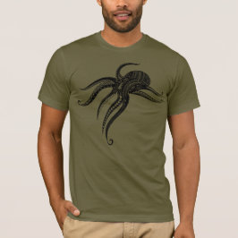 OCTOPUS POLYNESISCH STAMMENBLOK T-SHIRT