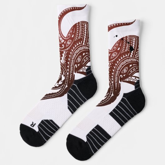 OCTOPUS POLYNESISCHE STAM HAWAII EILANDEN SOKKEN (Links)