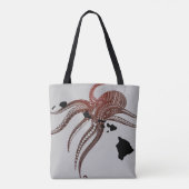 OCTOPUS POLYNESISCHE STAM HAWAII EILANDEN TOTE BAG (Achterkant)