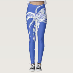 OCTOPUS POLYNESISCHE STAM HAWAII Wat Leggings