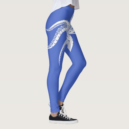 OCTOPUS POLYNESISCHE STAM HAWAII Wat Leggings (Rechts)