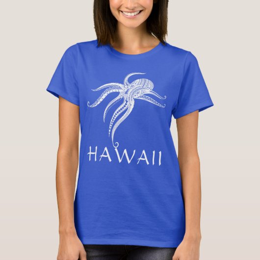 OCTOPUS POLYNESISCHE STAM HAWAII Wat T-shirt (Voorkant)