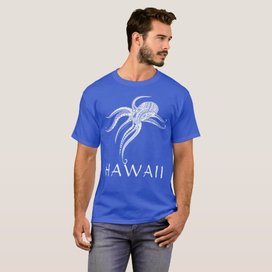 OCTOPUS POLYNESISCHE STAM HAWAII Wat T-shirt (Voorkant volledig)