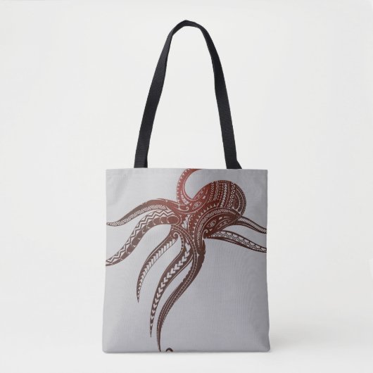 OCTOPUS POLYNESISCHE STAM TOTE BAG (Voorkant)