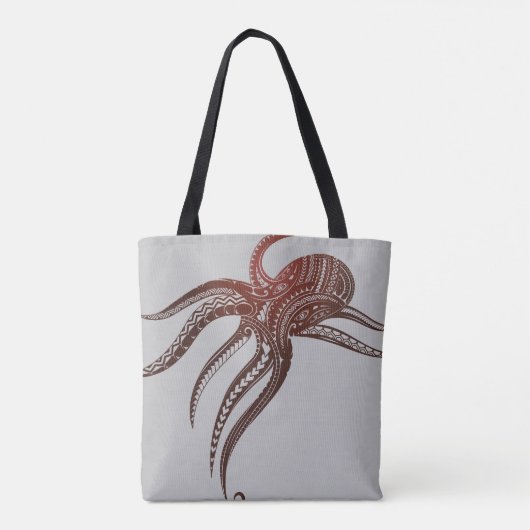 OCTOPUS POLYNESISCHE STAM TOTE BAG (Achterkant)