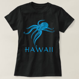 OCTOPUS POLYNESISCHE TRIBAL HAWAII LtBlue T-shirt