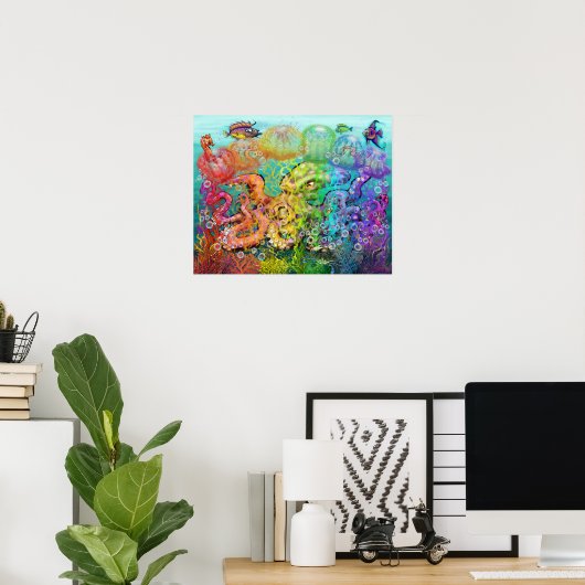 Octopus Poster (Thuiskantoor)