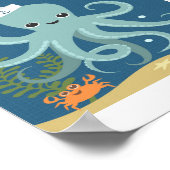 Octopus Poster afdrukken (Hoek)