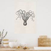 Octopus Poulpe Acht gewapende Cuttle Fish Poster (Keuken)