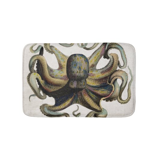 Octopus Print Bath Mat (Voorkant)
