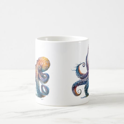 Octopus Print Koffie Mok (Center)