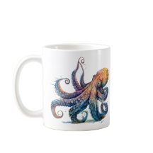 Octopus Print Koffie Mok