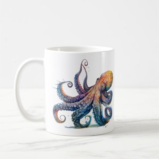 Octopus Print Koffie Mok (Links)