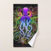Octopus Psychedelic Luminescence Bad Handdoek (Handdoek)